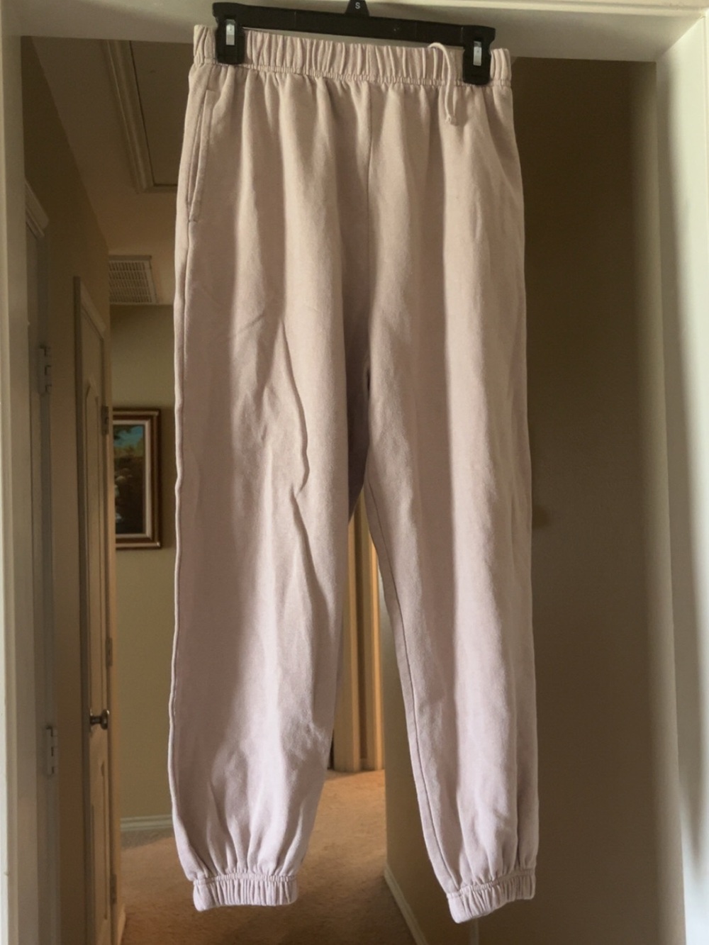 Cream/tan garage Jogger Sweatpants